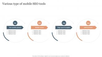 Various Type Of Mobile SEO Tools SEO Services To Reduce Mobile Application