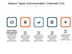 Various types communication channels crm ppt powerpoint presentation summary slides cpb
