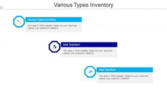Various Types Inventory Ppt Powerpoint Presentation Ideas Slides Cpb
