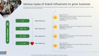 Various Types Of Brand Influencers To Grow Business Business Marketing Tactics For Small Businesses MKT SS V