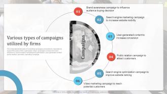 Various Types Of Campaigns Utilized By Firms Promotion Campaign To Boost Business MKT SS V