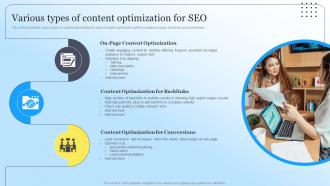 Various Types Of Content Optimization For SEO Steps To Create Content Marketing