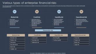 Various Types Of Enterprise Financial Risks Erm Program Ppt Professional Information