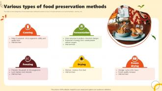 Various Types Of Food Preservation Methods