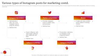 Various Types Of Instagram Posts For Marketing Instagram Marketing To Grow Brand Awareness Unique Appealing
