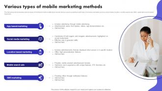 Various Types Of Mobile Marketing Methods Digital Marketing Ad Campaign MKT SS V