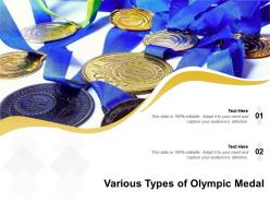 Various Types Of Olympic Medal