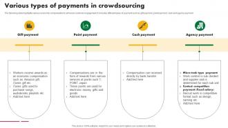 Various Types Of Payments In Crowdsourcing