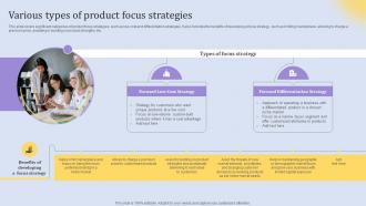 Various Types Of Product Focus Strategies Elements Of An Effective Product Strategy SS V