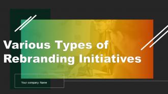 Various Types Of Rebranding Initiatives Powerpoint Ppt Template Bundles Branding MD