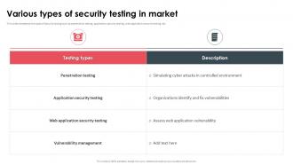 Various Types Of Security Testing In Market
