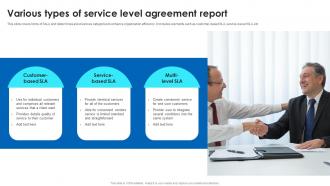 Various Types Of Service Level Agreement Report