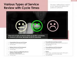 Various Types Of Service Review With Cycle Times