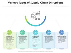 Various types of supply chain disruptions
