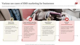 Various Use Cases Of SMS Marketing For Businesses SMS Marketing Guide To Enhance