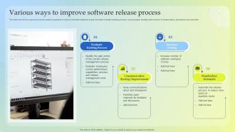 Various Ways To Improve Software Release Process