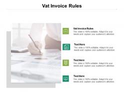 Vat invoice rules ppt powerpoint presentation styles shapes cpb