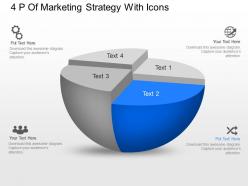 Vc 4p of marketing strategy with icons powerpoint template