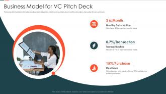 Vc Pitch Deck Business Model