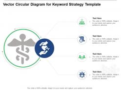 Vector circular diagram for keyword strategy infographic template