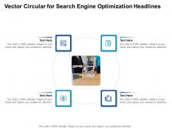 Vector circular for search engine optimization headlines infographic template
