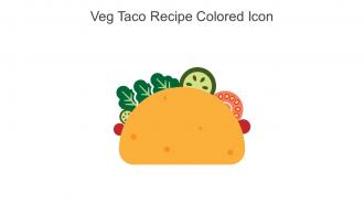 Veg Taco Recipe Colored Icon In Powerpoint Pptx Png And Editable Eps Format