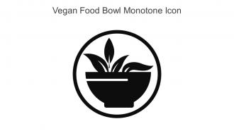 Vegan Food Bowl Monotone Icon In Powerpoint Pptx Png And Editable Eps Format