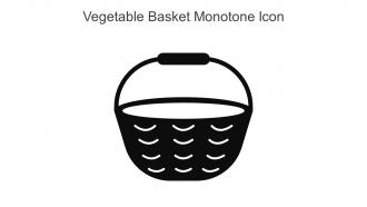 Vegetable Basket Monotone Icon In Powerpoint Pptx Png And Editable Eps Format