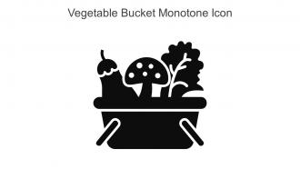 Vegetable Bucket Monotone Icon In Powerpoint Pptx Png And Editable Eps Format
