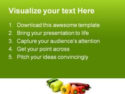 Vegetable food health powerpoint templates and powerpoint backgrounds 0511