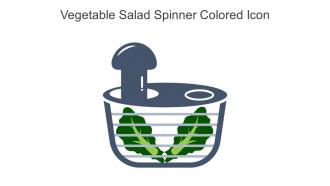 Vegetable Salad Spinner Colored Icon In Powerpoint Pptx Png And Editable Eps Format