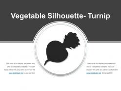 Vegetable silhouette turnip powerpoint ideas