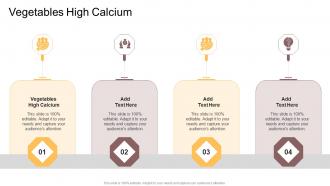 Vegetables High Calcium In Powerpoint And Google Slides Cpb