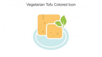 Vegetarian Tofu Colored Icon In Powerpoint Pptx Png And Editable Eps Format