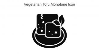 Vegetarian Tofu Monotone Icon In Powerpoint Pptx Png And Editable Eps Format