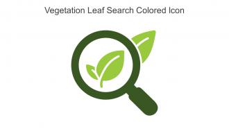 Vegetation Leaf Search Colored Icon In Powerpoint Pptx Png And Editable Eps Format