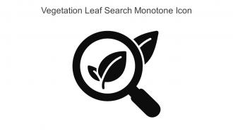 Vegetation Leaf Search Monotone Icon In Powerpoint Pptx Png And Editable Eps Format