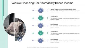 Vehicle Financing Car Affordability Based Income In Powerpoint And Google Slides Cpb