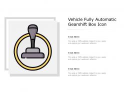 Vehicle fully automatic gearshift box icon