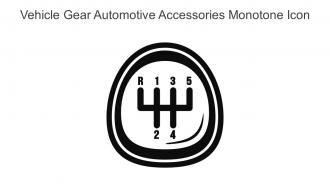 Vehicle Gear Automotive Accessories Monotone Icon In Powerpoint Pptx Png And Editable Eps Format