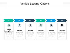 Vehicle leasing options ppt powerpoint presentation pictures infographics cpb