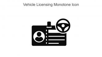 Vehicle Licensing Monotone Icon In Powerpoint Pptx Png And Editable Eps Format