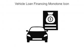 Vehicle Loan Financing Monotone Icon In Powerpoint Pptx Png And Editable Eps Format