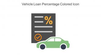 Vehicle Loan Percentage Colored Icon In Powerpoint Pptx Png And Editable Eps Format