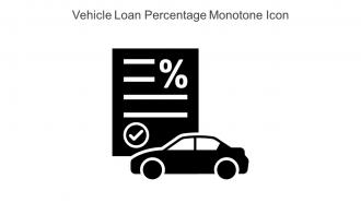 Vehicle Loan Percentage Monotone Icon In Powerpoint Pptx Png And Editable Eps Format