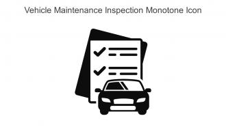 Vehicle Maintenance Inspection Monotone Icon In Powerpoint Pptx Png And Editable Eps Format