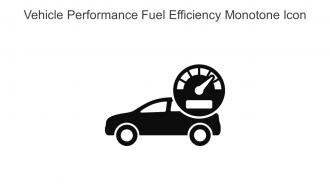 Vehicle Performance Fuel Efficiency Monotone Icon In Powerpoint Pptx Png And Editable Eps Format