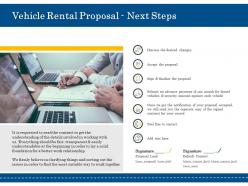 Vehicle rental proposal next steps ppt powerpoint presentation file visuals