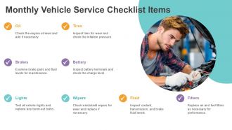 Vehicle Service Checklist Template PPT PowerPoint ACP Best Attractive