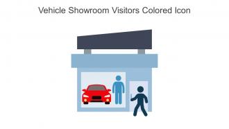Vehicle Showroom Visitors Colored Icon In Powerpoint Pptx Png And Editable Eps Format